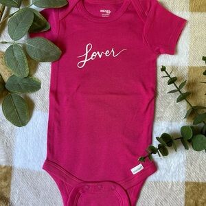 Pink 'Lover' Kids One Piece